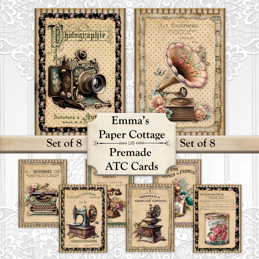 Vintage Ad Style, Atc Cards, Tags, Scrapbook Supplies, Junk Journaling ...