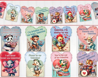Vintage Style Retro Valentine Banner, Retro Valentine, Valentine Garland, Valentine Bunting, Valentine Decor