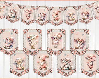 Mother's Day Banner, Mother's Day Party, Garland, Bunting, Mother's Day Party Decor