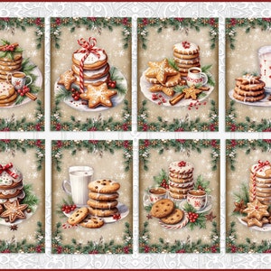 Christmas Cookies, Christmas, Atc Cards, Tags, Scrapbook Supplies, Junk Journaling, Card Toppers, Christmas ATC