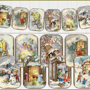 Retro Style Christmas Banner, Garland, Christmas Bunting, Two Sizes Available, Laminating Optional
