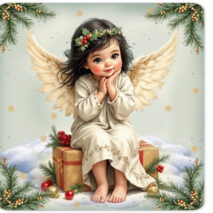 Christmas Angel Sign, Metal Sign, Wreath Sign, Christmas Decor, Winter Decor, Wall Sign, Wreath making sign