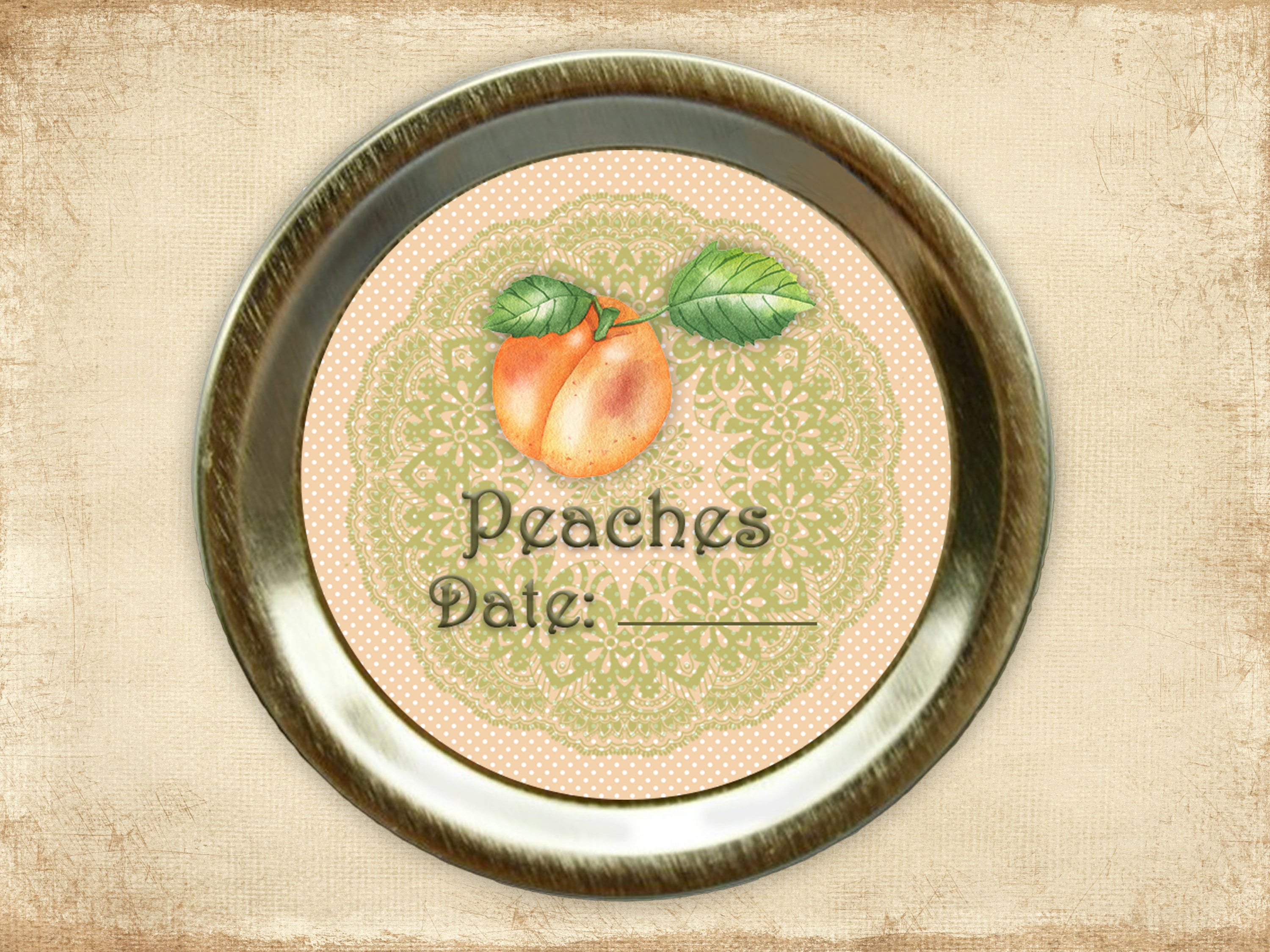 Peach Mason Jar - Etsy