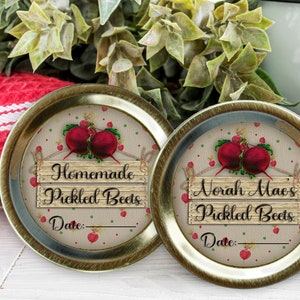 Canning Labels, Pickled Beets, Labels, Mason Jar labels, Jar labels, Stickers, Kitchen labels, Free Personalized Option