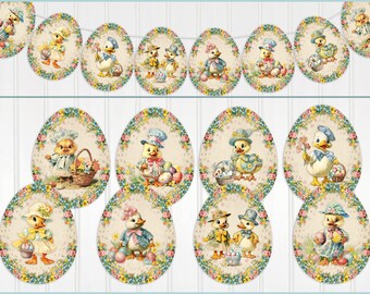 Easter Banner, Garland, Easter Bunting, Party Decor, Easter Eggs