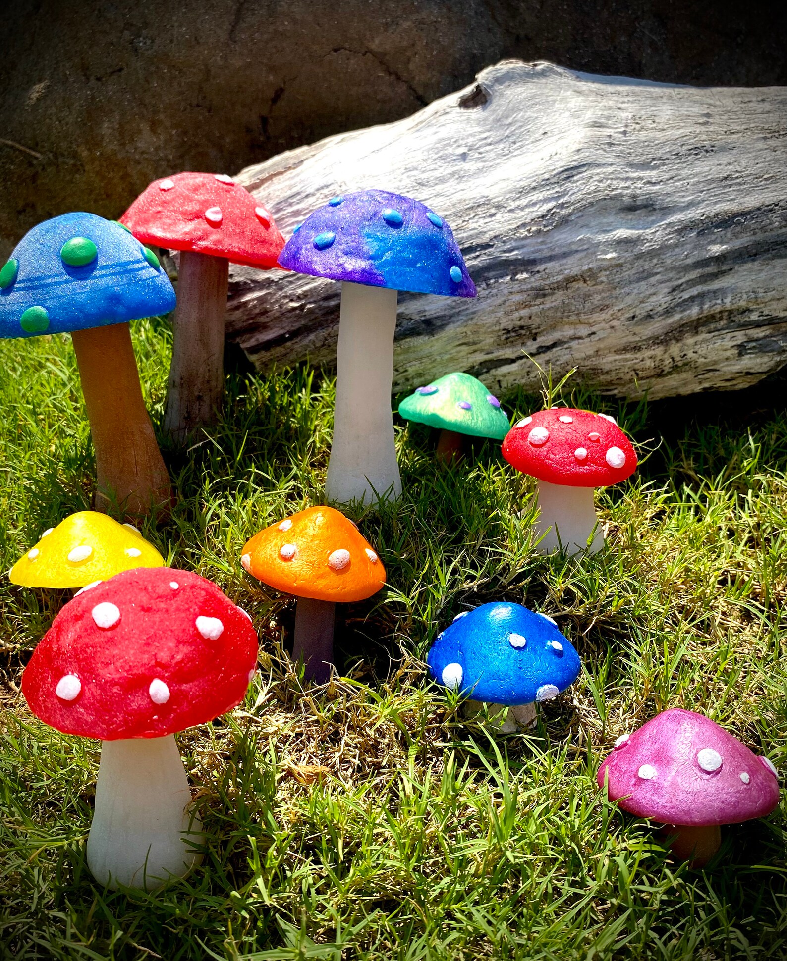 Mushroom yard stake yard decor yard art Etsy