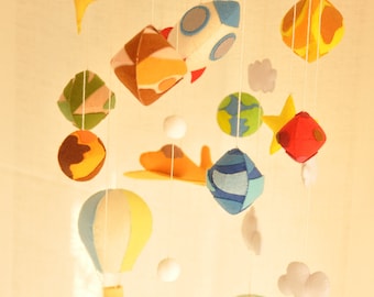 planets mobile，Solar System mobile，galaxy mobile ，Spaceship，Space Room Decor，adventure Theme ，airplane baby mobile，Travel nursery mobile