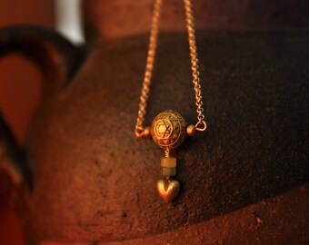 Celestial Sun，Love Arrow，Heart Necklace，Sun Jewelry，Astrology Necklace，Strength Necklace，Lucky necklace