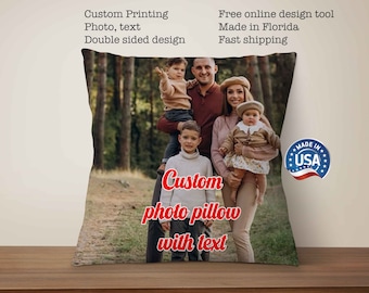 Custom Pillow Cover | free Double-Sided printed  | Personalization
