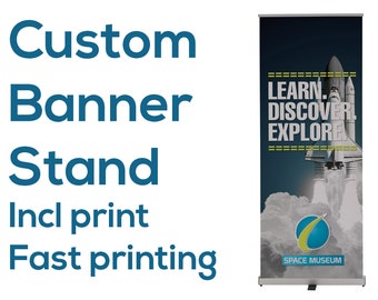 Retractable Banner | Custom Roll Up Banner Stand | Pop Up Banner | Custom Banner Sign Display | Retractable Printing Rollup