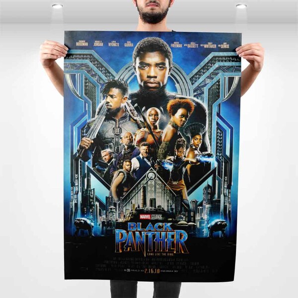 Black Panther Movie Poster - Etsy