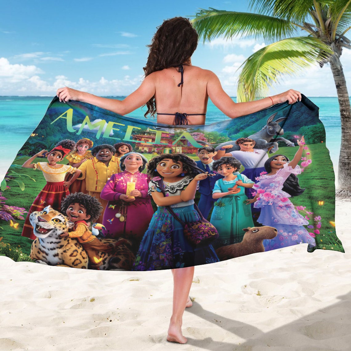 Encanto Towel Encanto Beach Towel Custom Towel Encanto Etsy