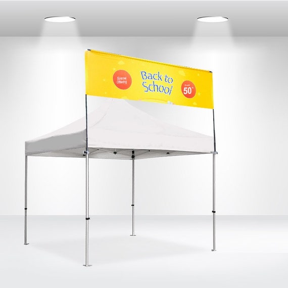 Tent Banner With Hardware Frame Full 