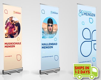 Roll up banner stand, Free online design tool, fast shipping , pop up banner stand, store banner stand 33 x 80, super flat vinyl print