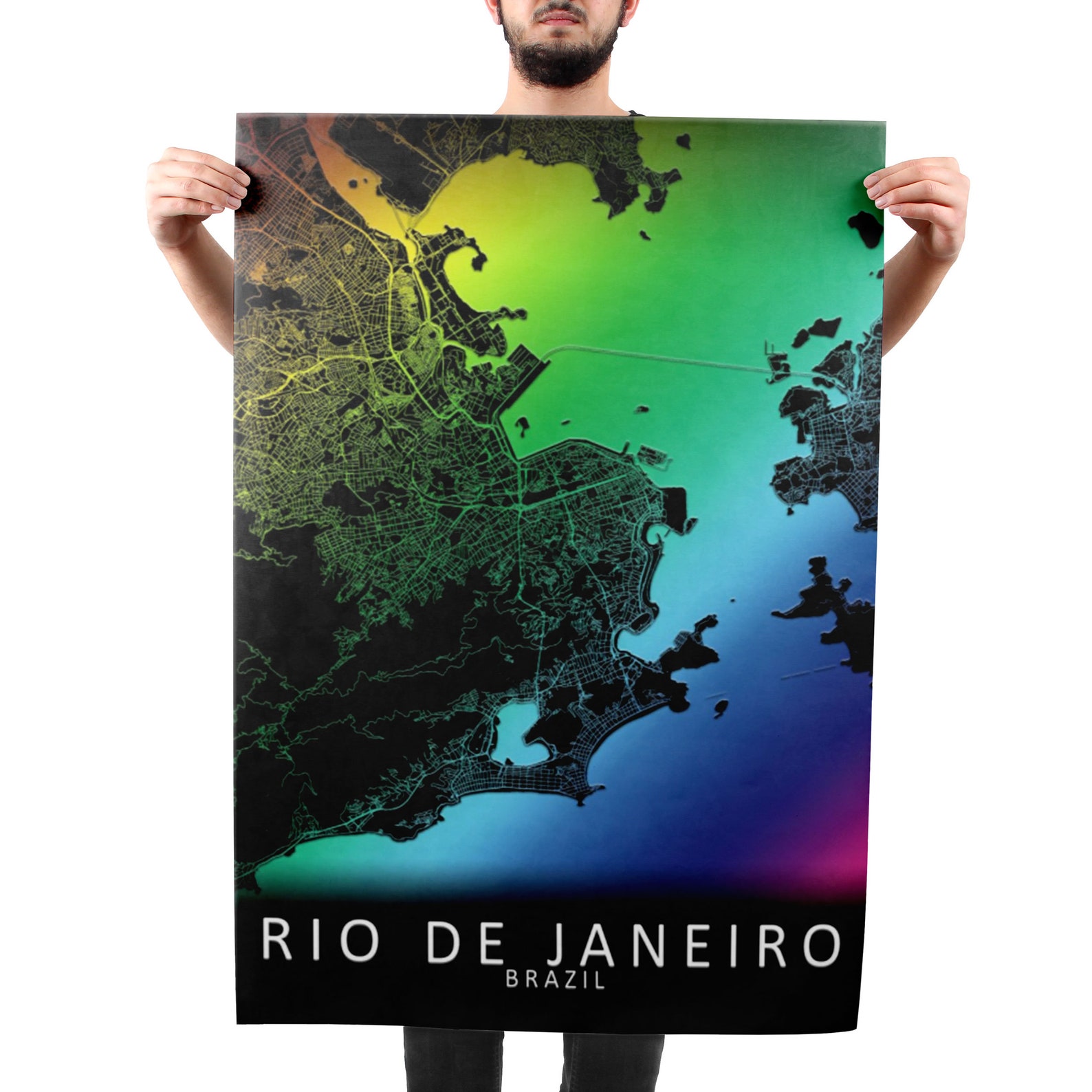 Custom Holographic Poster Printing on Large Vinyl Film Self Etsy