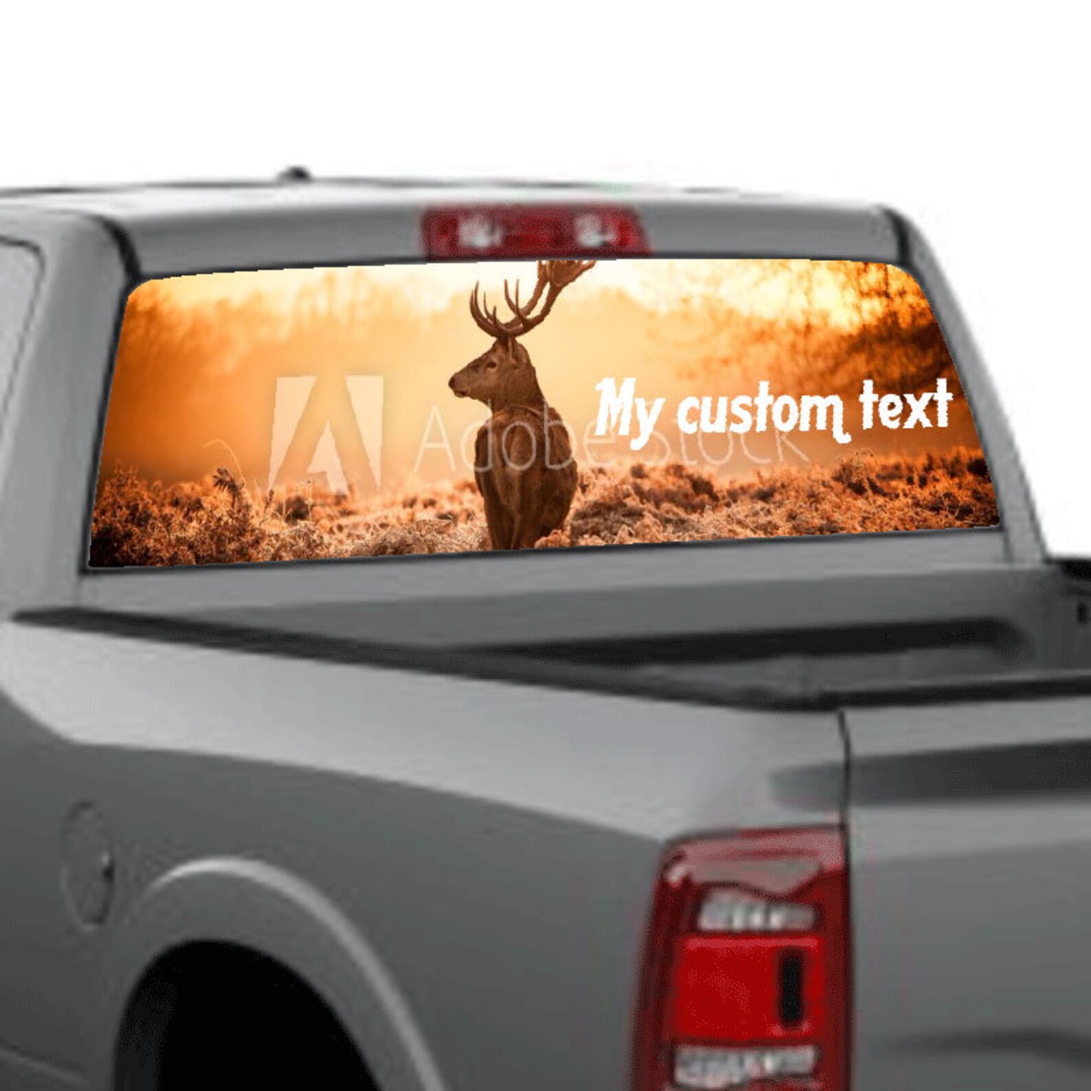 Custom Car Rear Window Graphics Full Color Printing Etsy