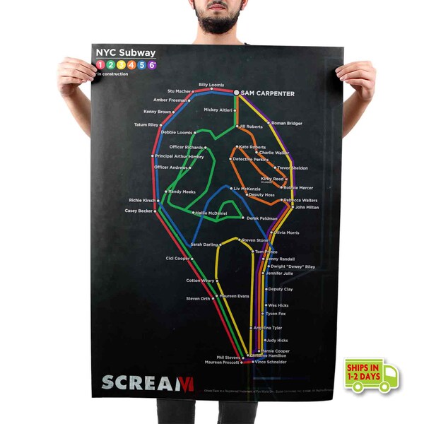 Scream 6 Movie Poster, Quality Print on Glossy Print, Photo Poster Paper - SCREAM62