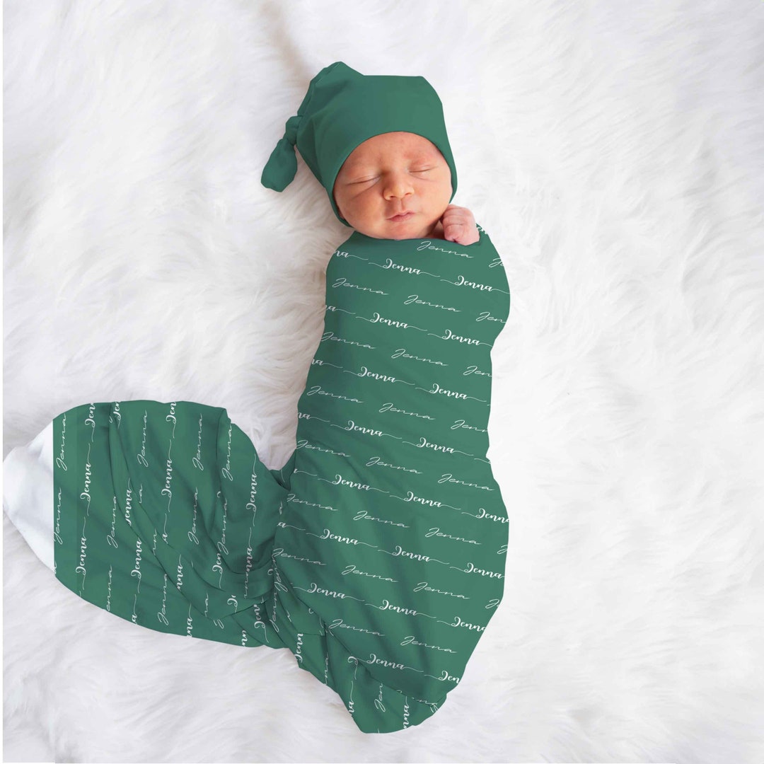 Name Swaddle, Personalized Swaddle Boy, Newborn Swaddle Blanket, Custom