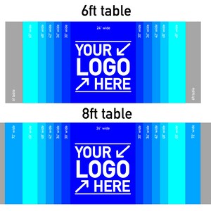 Custom Craft Fair Table Runner with rush next day printing, Promote your business, Multiple sizes and designs image 2