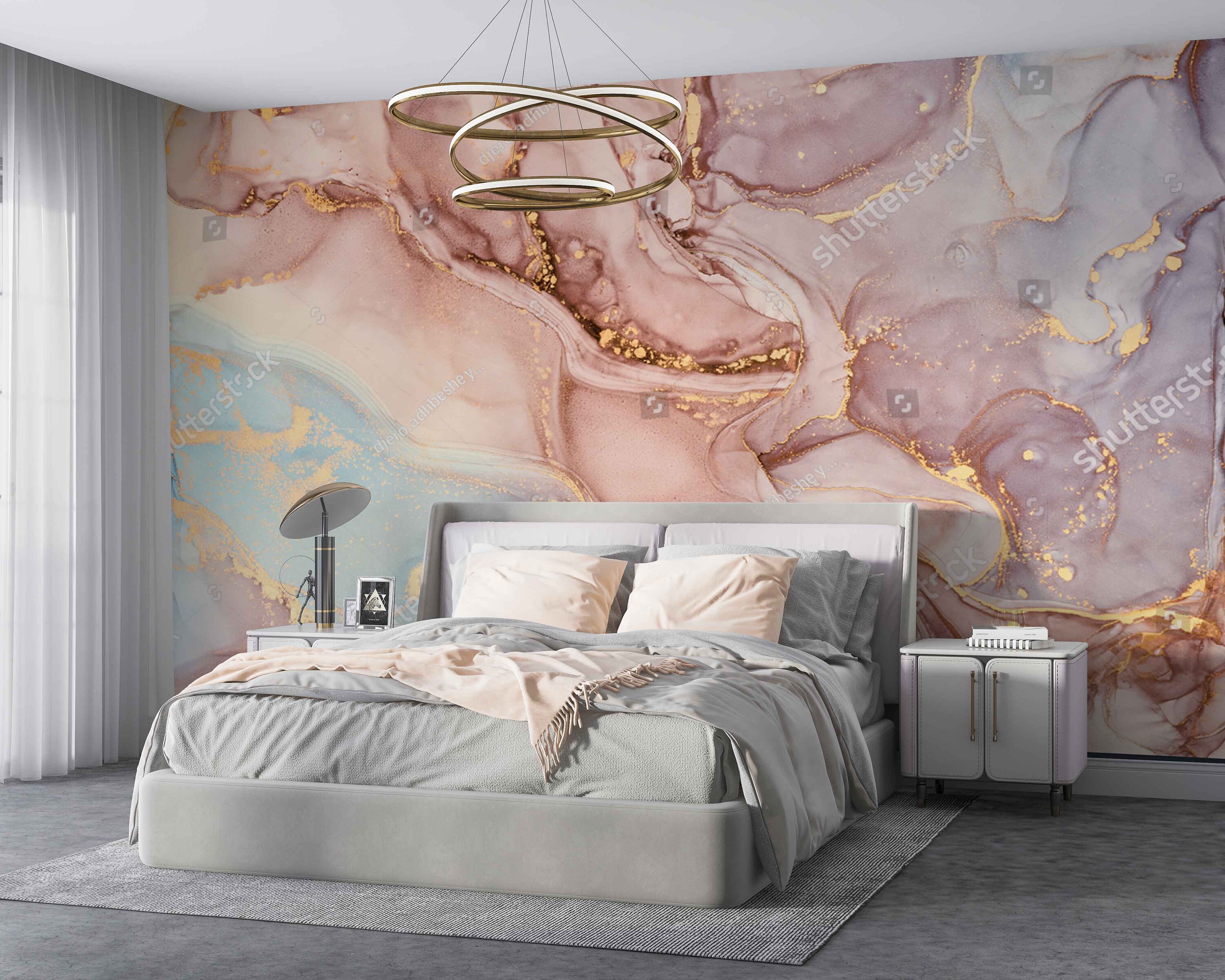 Pink Marble Wallpaper Marble Texture Mural Removable Peel Etsy Australia