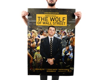 The Wolf of Wall Street Poster, Quality Glossy Print, Photo Wall Art, Movie Poster