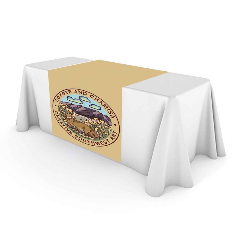 Custom Craft Fair Table Runner with rush next day printing, Promote your business, Multiple sizes and designs image 7