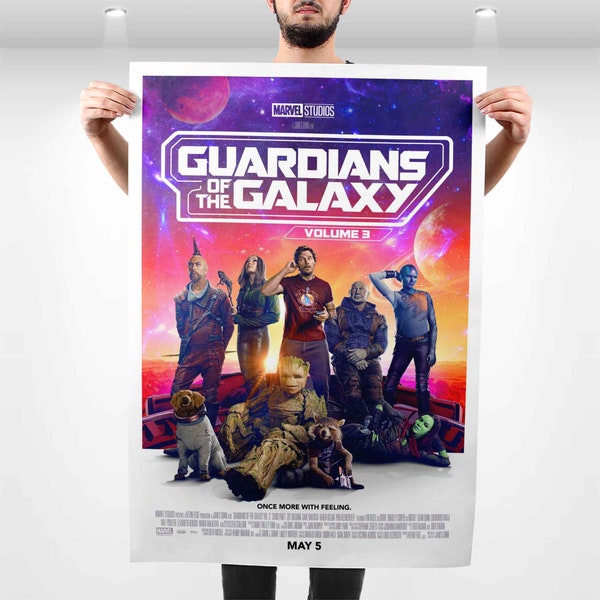 Guardians of the Galaxy Vol. 3 Movie Poster | Premium Print on Resin-Coated Photo Paper 300g