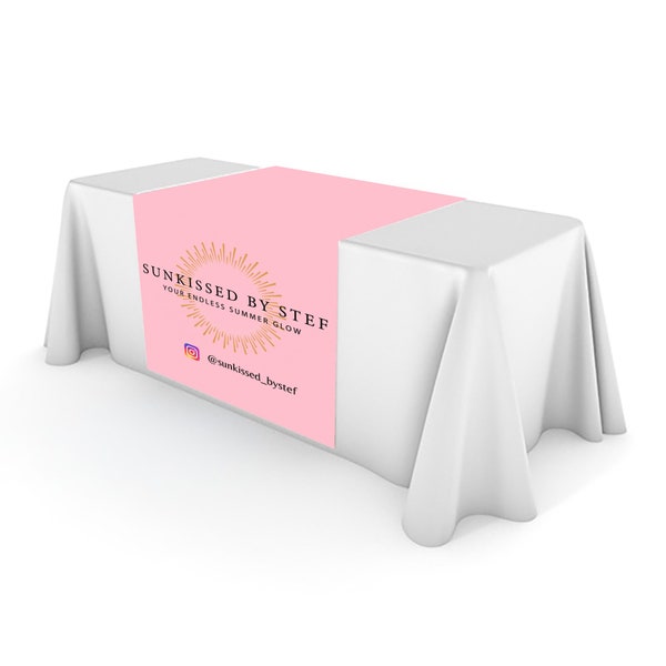 Custom Craft Fair Table Runner with rush next day printing, Promote your business, Multiple sizes and designs