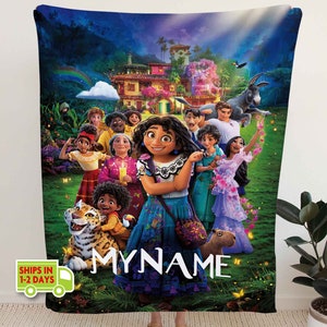 Encanto Blanket personalized with custom name for Birthday Party, Fan Gift #2