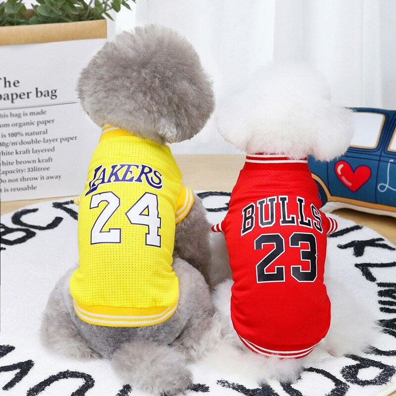 NBA Basketball Pet Puppy Dog Jersey LA Lakers Kobe Bryant 24 Sport Team  Large L