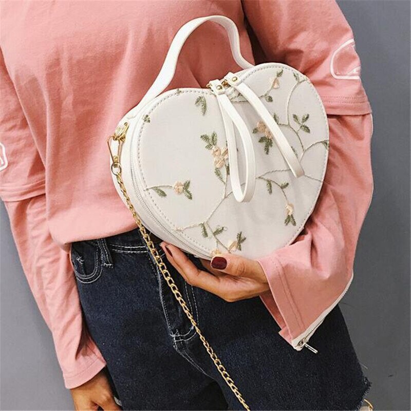 Small Stereo Flowers Bag Gift Circular Mini Shoulder Bag Pu Backpack