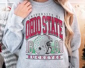 Vintage Ohio State Crewneck Sweatshirt, Distressed Ohio State Shirt, Ohio State Fan Crewneck Shirt, Ohio State Gift, College Sweater