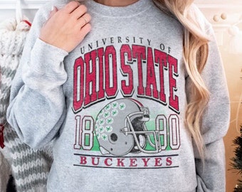 NCAA Ohio State Buckeyes Off-Shoulder Top Sweatshirt 
