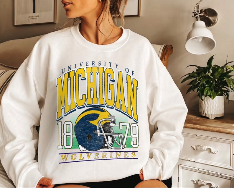 retro michigan sweatshirt