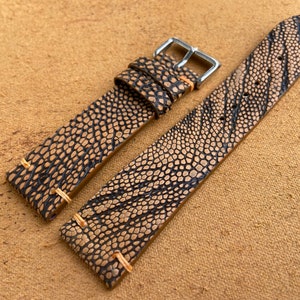 26mm 24mm 22mm 21mm 20mm 19mm 18mm 16mm Brown Leg Ostrich leather watch strap band