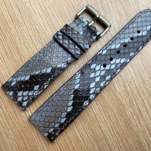 Grau Echtleder Uhrenarmband Band, Lederarmband für Uhren 26mm 24mm 22mm 21mm 20mm 18mm 16mm