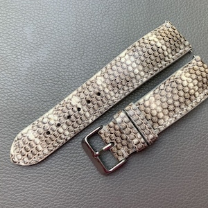 Echtes Schlangenleder Uhrenarmband Band Echtleder 26mm 24mm 22mm 20mm 18mm 16mm Armband aus echtem Leder