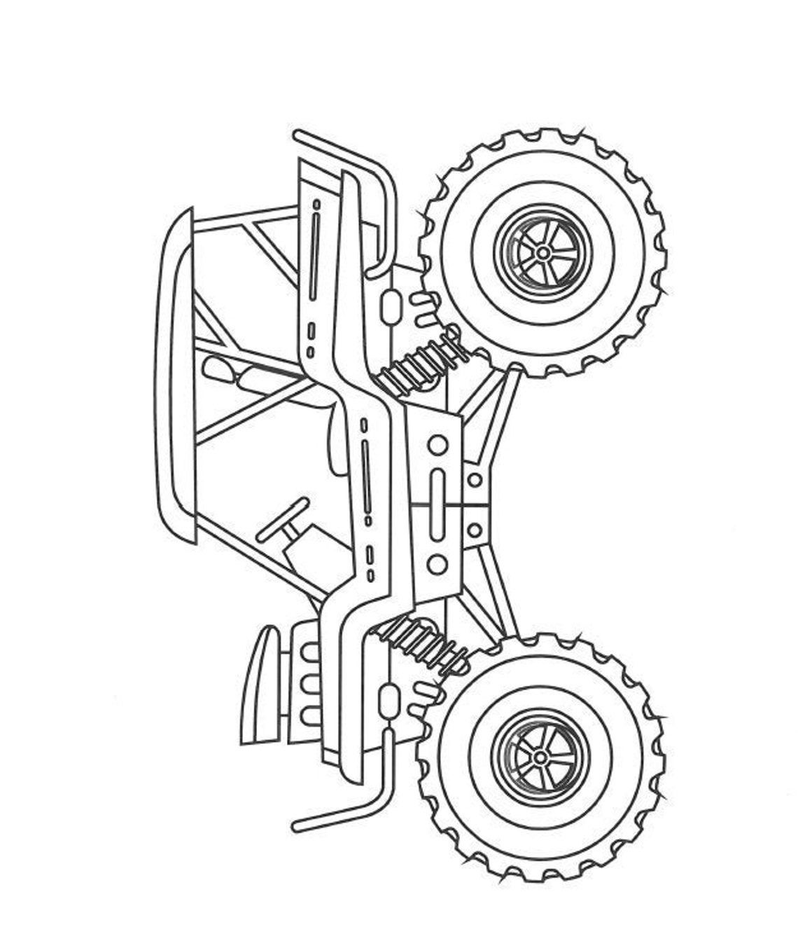 26 Page Monster Truck Coloring Pages - Etsy.de
