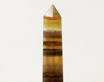 Torre de cristal de fluorita amarilla - Regalos de cristal de fluorita amarilla - Regalos espirituales de cristales curativos