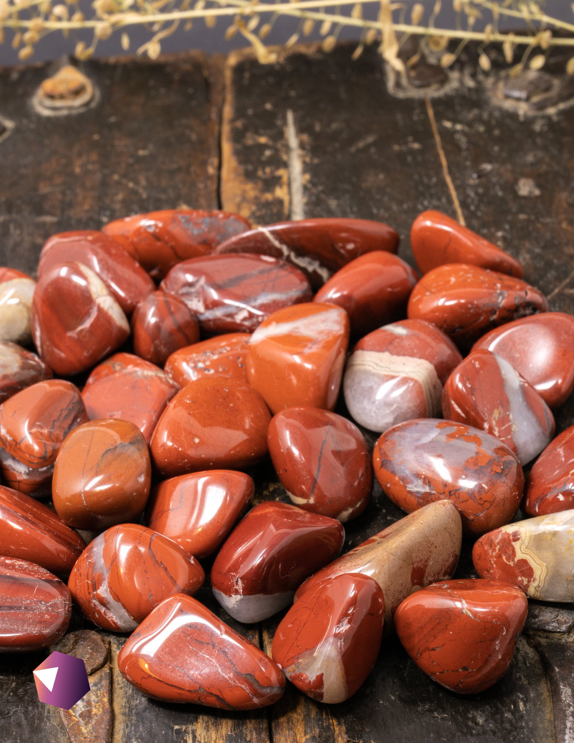 Red Jasper Tumbled Stone - Polished