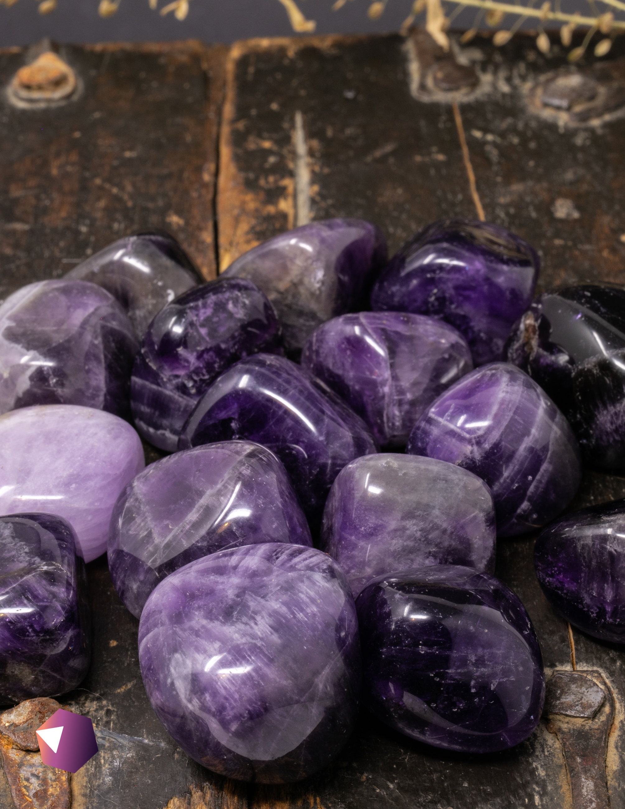 Amethyst Crystal Tumbled Stone - Healing Crystals Amethyst Pocket