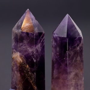 Amethyst Tower - Amethyst Wand for Crystal Healing - Amethyst Obelisk Crystal for Meditation - Large Crystal Wand