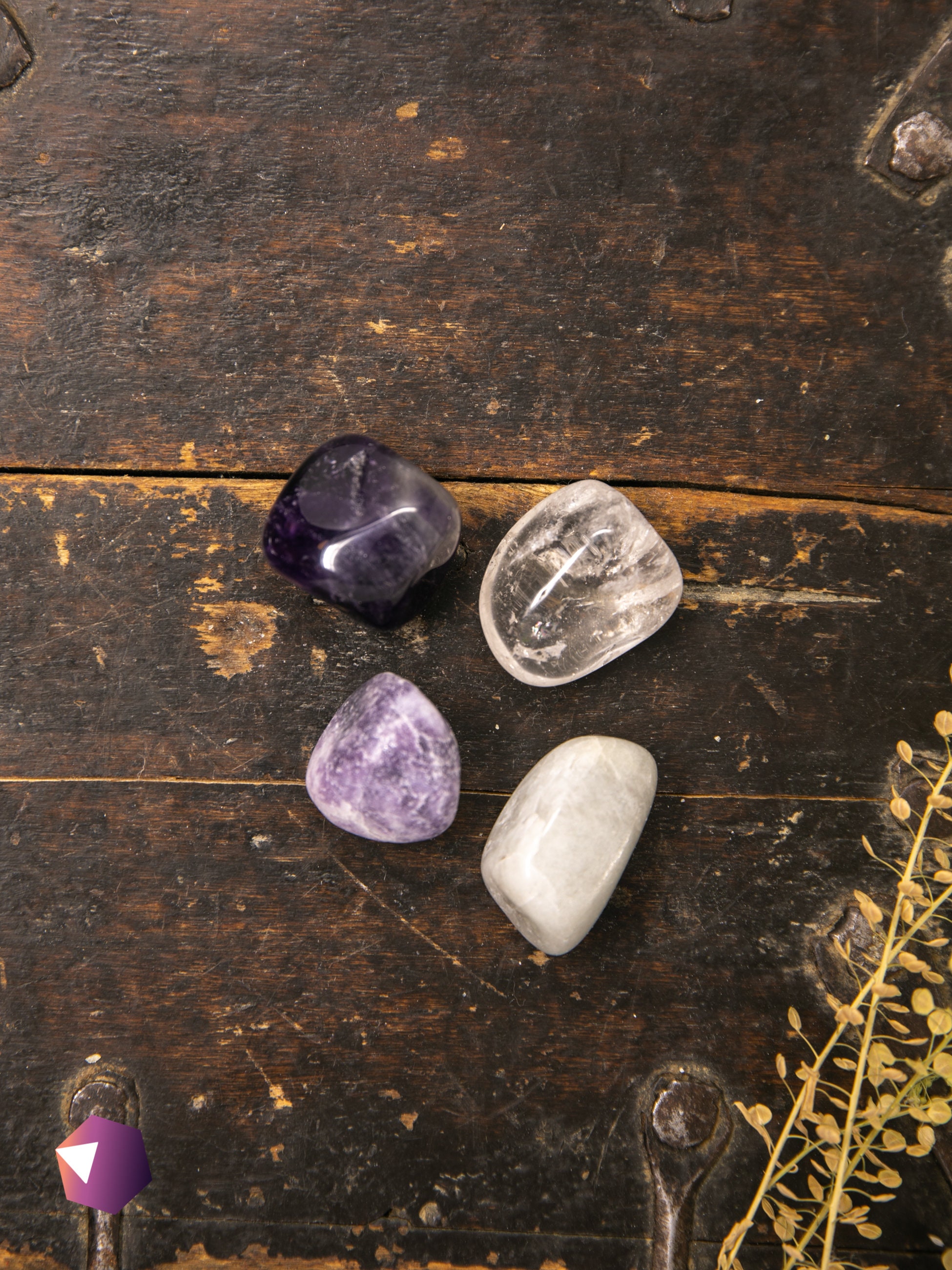 Crown Chakra Healing Set Chakra Crystals Tumbled Stones Set | Etsy