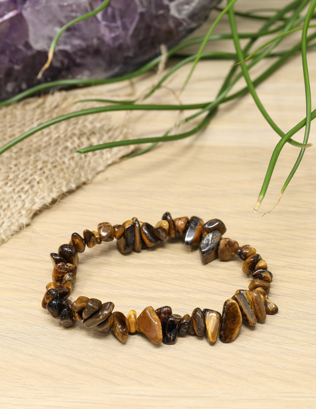 【AEKKI】Secret Code Tigers Eye Gemstone Bracelet Amazon.com: evil eye bracelets（evil eye, tigers eye