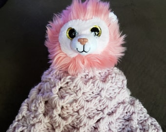 Pink Lion Security Blanket