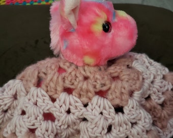 Pink Unicorn Security Blanket