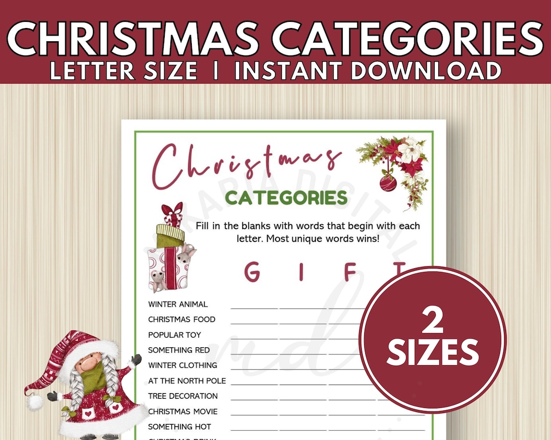 Printable Christmas Word Game, Christmas Office Party Game, Christmas ...