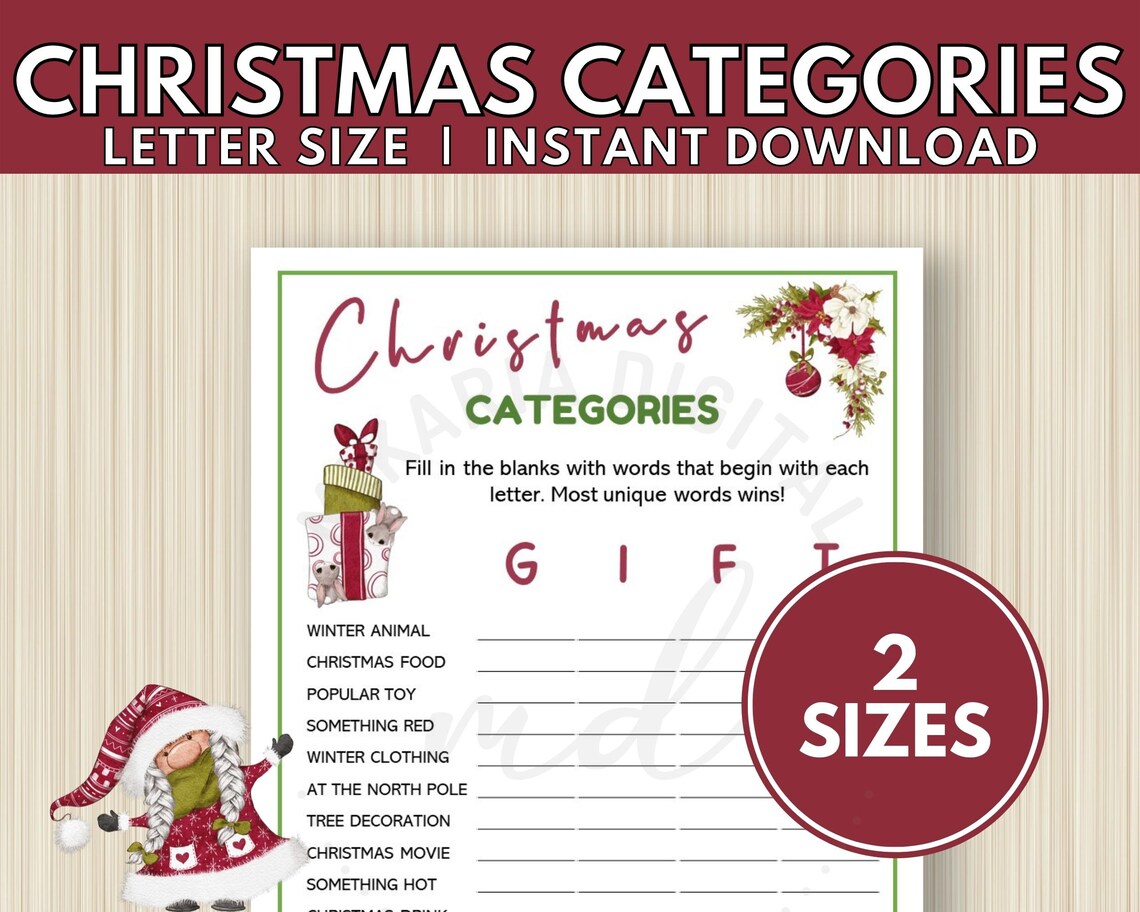 Printable Christmas Word Game, Christmas Office Party Game, Christmas ... Printable Christmas Word Game, Christmas Office Party Game, Christmas ...
