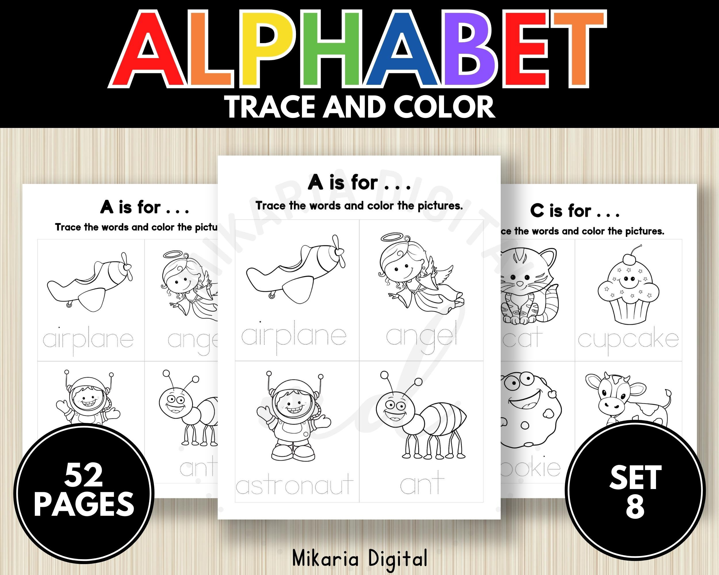 Letter Tracing Worksheets for Teachers Word Tracing - Etsy