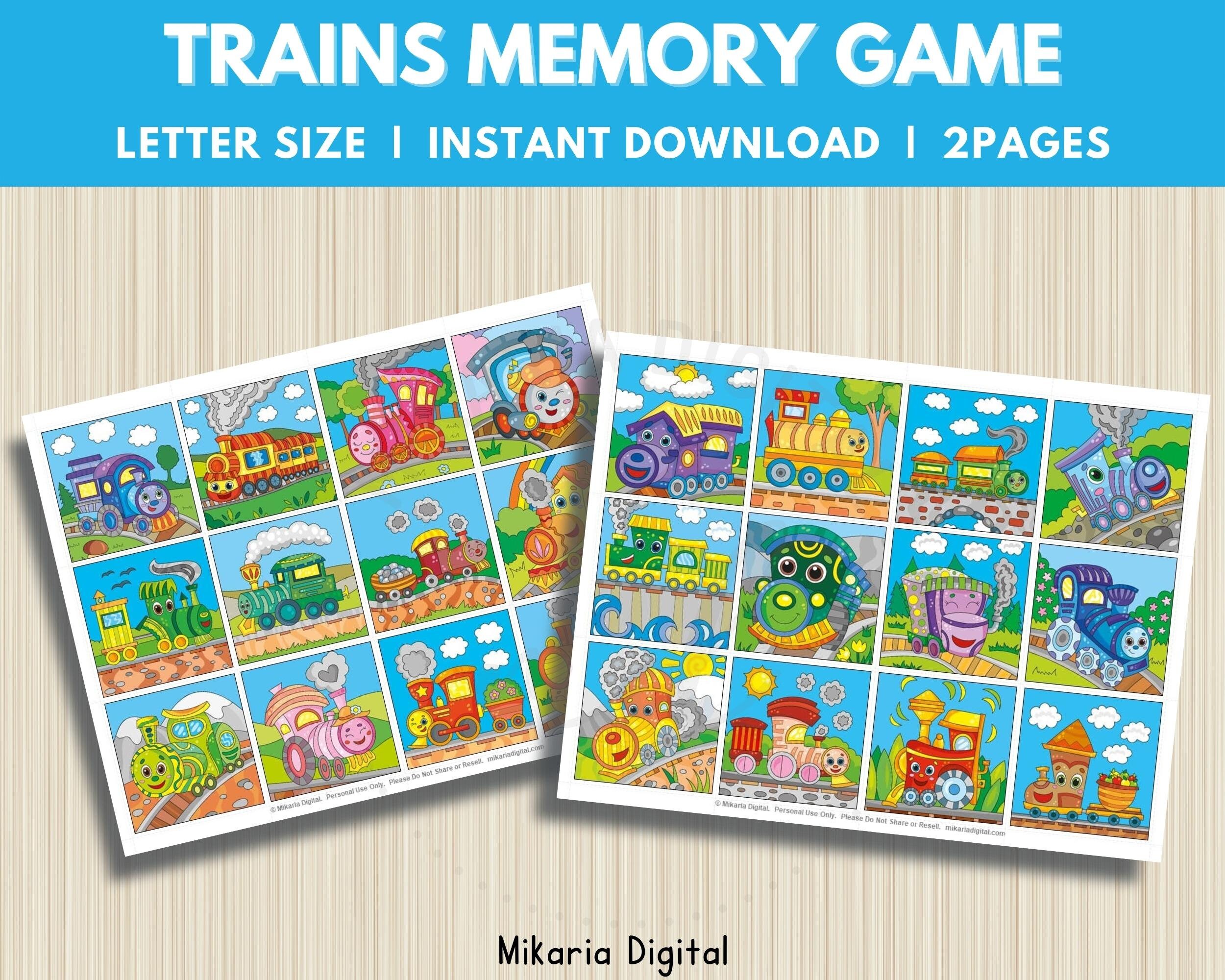 Preschool Matching Game Printable Memory Games for Kids - Etsy